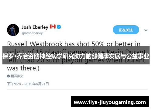保罗·乔治资助神经病学研究助力脑部健康发展与公益事业